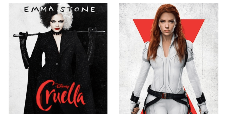 Cruella y Black Widow se podrán ver de forma anticipada en Disney+ a un precio adicional, desde el día de su estreno en cines