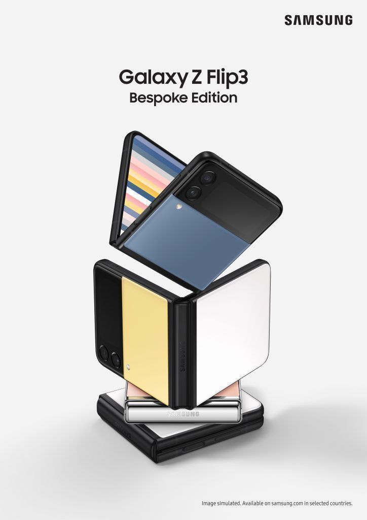 Una experiencia Galaxy personalizada completamente nueva:    Presentamos Galaxy Z Flip3 Bespoke Edition