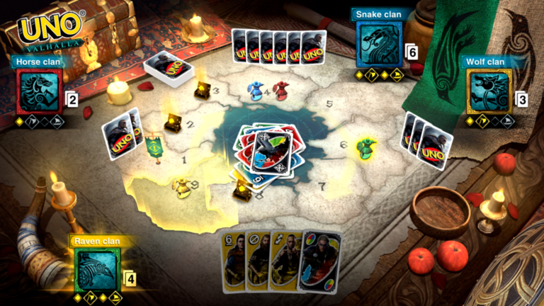 Juega a las Cartas como Vikingo con el DLC Valhalla de UNO®, Disponible Gracias a Mattel y Ubisoft