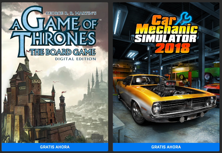 A Game Of Thrones: The Board Game y Car Mechanic Simulator GRATIS ahora en la Epic Games Store!