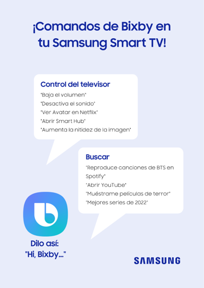 Aprende a administrar tu Samsung Smart TV con tu voz