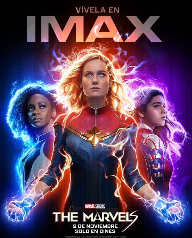 MARVEL STUDIOS PRESENTA UN NUEVO CLIP DE THE MARVELS Y UN PÓSTER EXCLUSIVO PARA IMAX