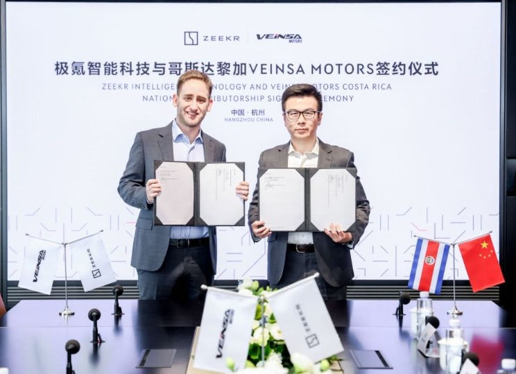 VEINSA se convierte en importador y distribuidor de ZEEKR en Costa Rica