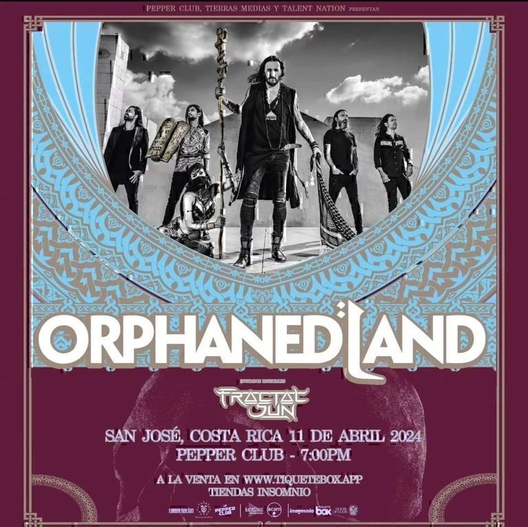 Orphaned Land y Fractal Sun: Una Noche de Metal Oriental en Costa Rica
