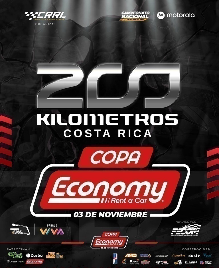 Automovilismo Nacional llega a su gran final con la Copa Economy: 200 Kilómetros Costa Rica.
