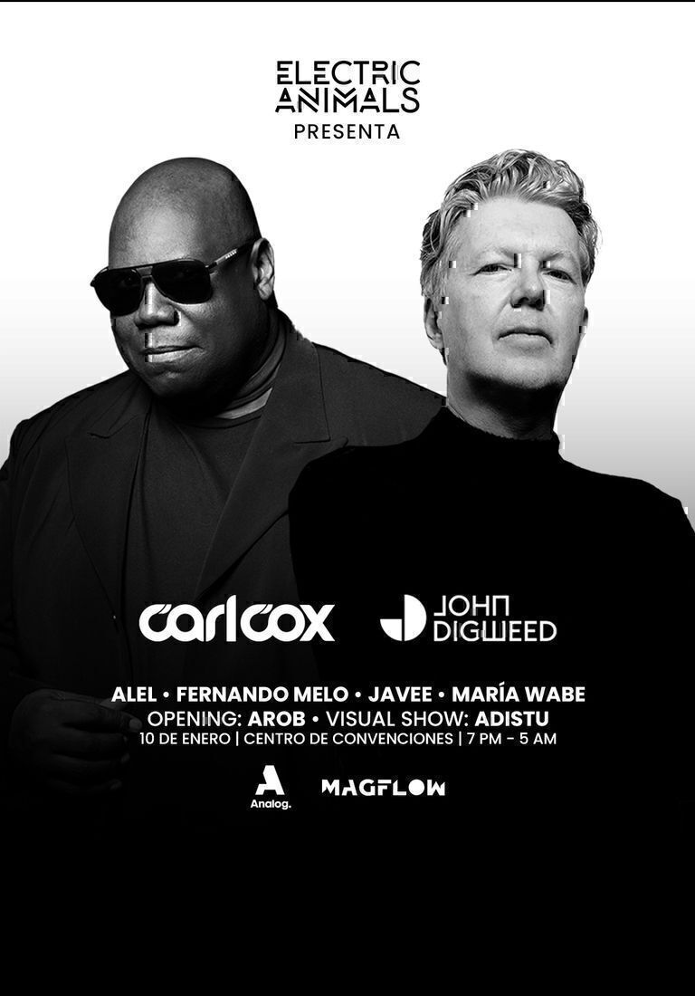 ¡La fiesta más grande de inicio de año en Costa Rica! Carl Cox y John Digweed