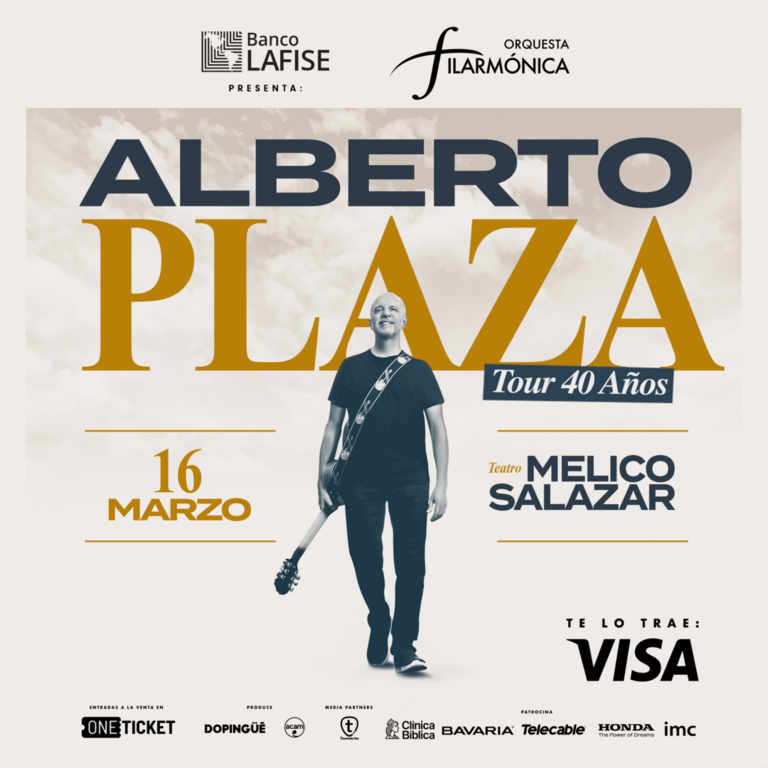 LA ORQUESTA FILARMÓNICA DE COSTA RICA PRESENTA AL CANTAUTOR ALBERTO PLAZA EN EL TOUR 40 AÑOS