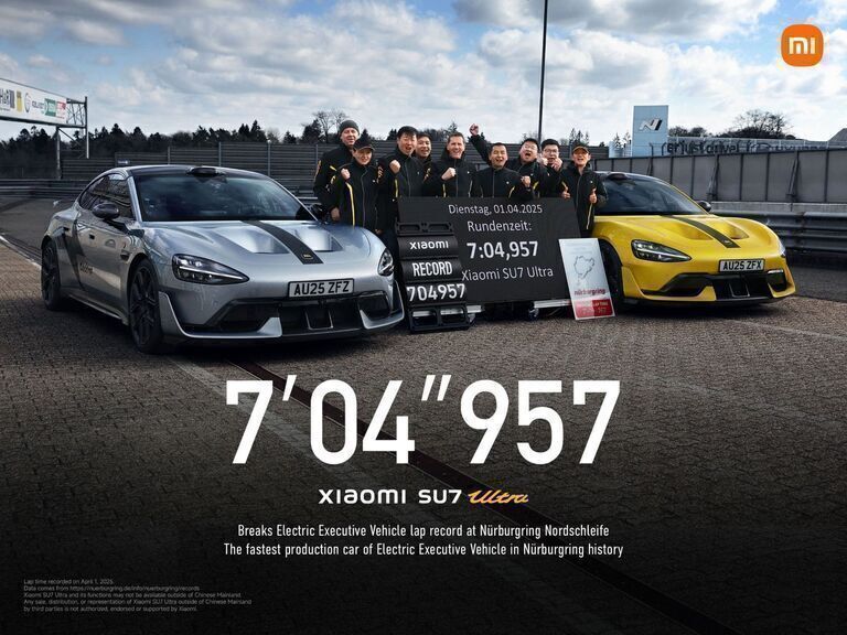 Revolución sobre ruedas:  Xiaomi SU7 Ultra impone un récord en Nürburgring Nordschleife