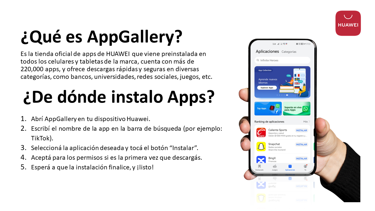 AppGallery: más apps, más seguridad y una experiencia pensada para vos