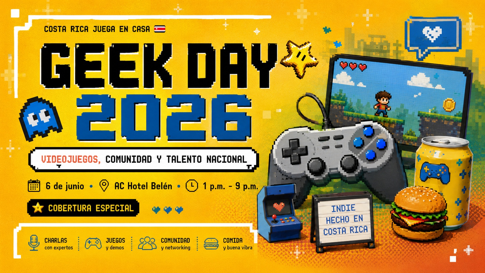 Geek Day 2026: Costa Rica juega en casa y celebra el talento nacional detrás de los videojuegos