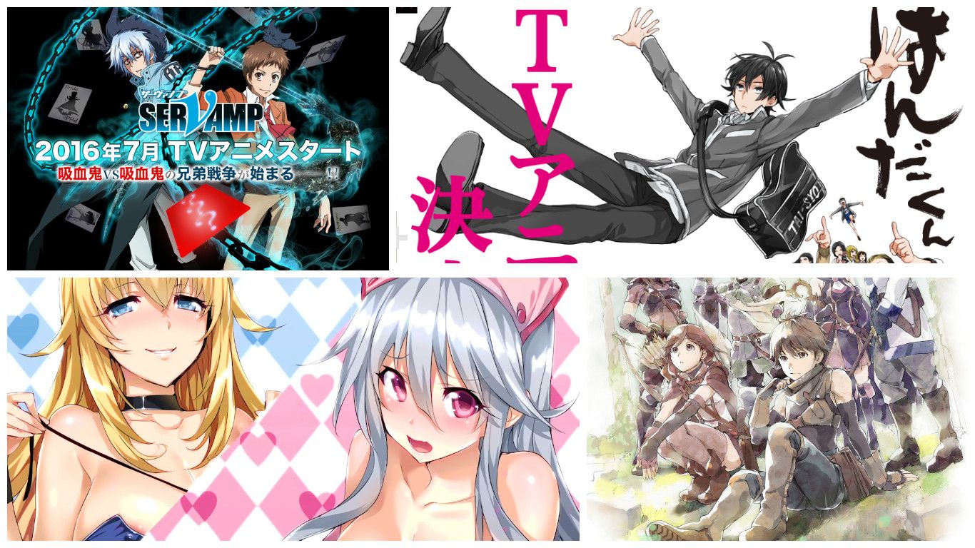 Noticias anime – Servamp, Handa-kun, Hai to Gensou no Grimgar y más
