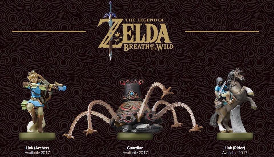 Nintendo anuncia los amiibo The Legend of Zelda: Breath of the Wild para 2017