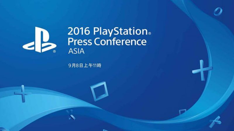 PlayStation Press Conference Asia 2016 se celebrará el 8 de septiembre