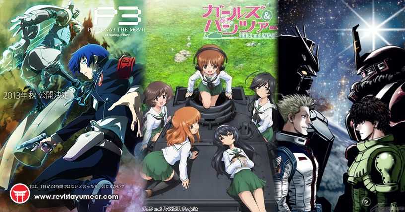 Noticias anime – Persona 3, Girls und Panzer, Mobile Suit Gundam y más