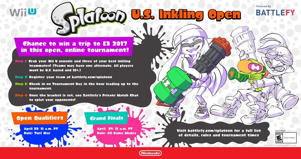 Nintendo anuncia un torneo de Splatoon para USA
