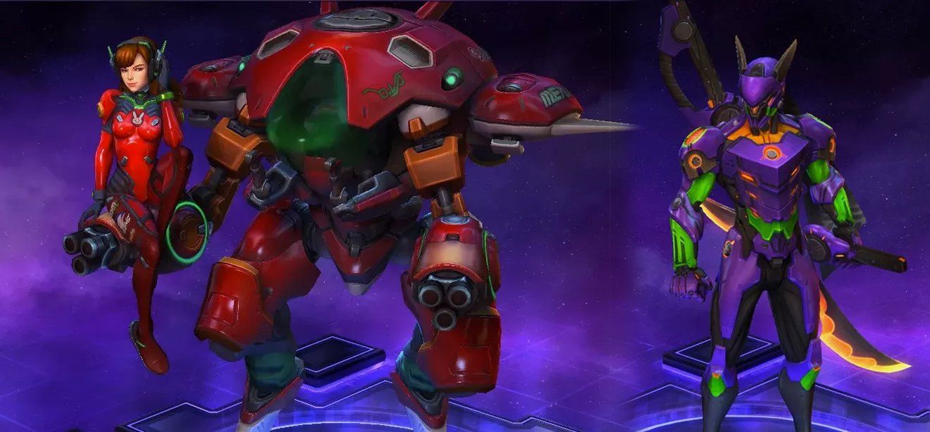 Mira estos skins de Evangelion para D.Va en Heroes of the Storm
