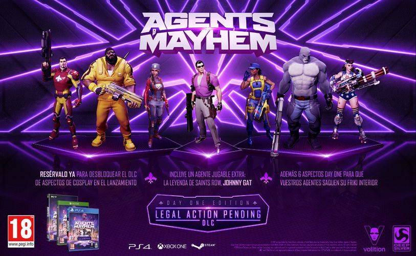 Johnny Gat de Saints Row será jugable en Agents of Mayhem