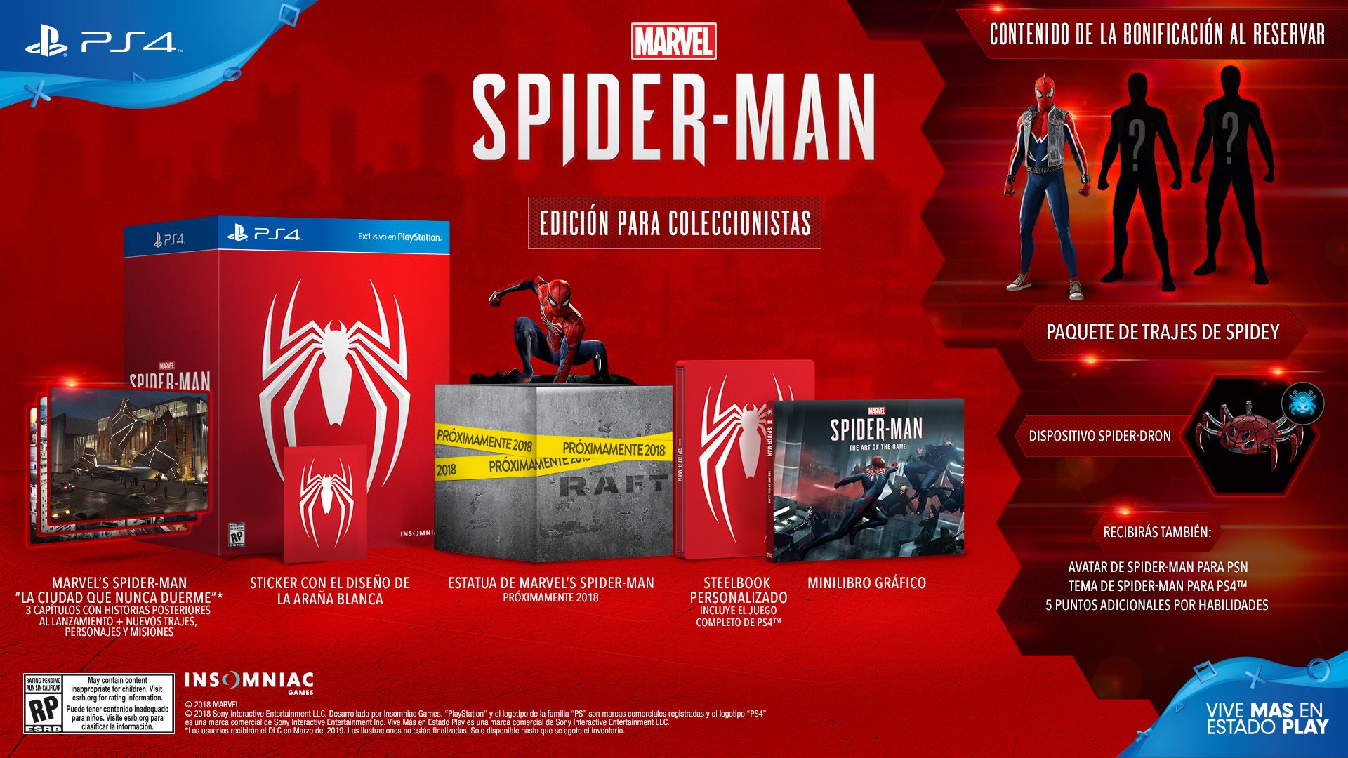 Mira la increíble edición de colección de Spider-Man para PlayStation 4