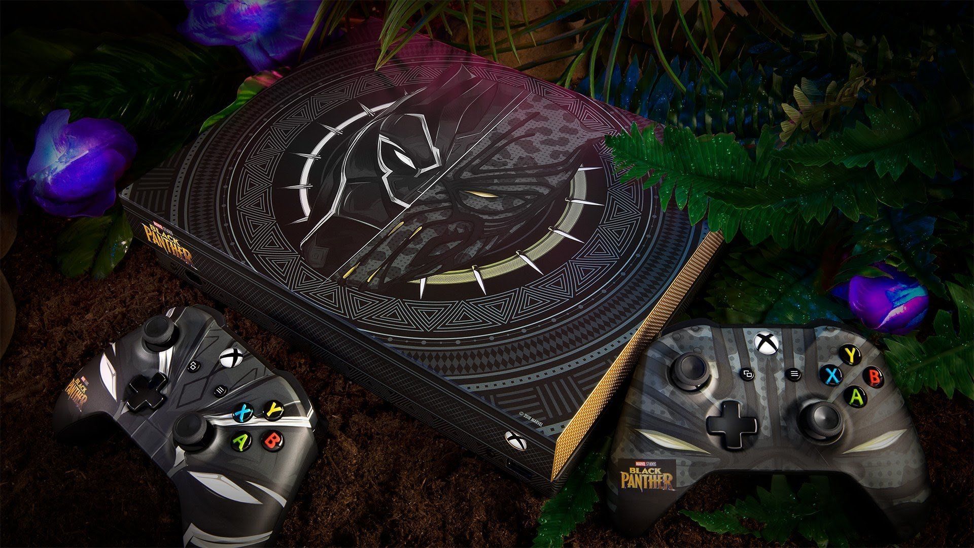 Mira ésta increíble Xbox One X de Black Panther
