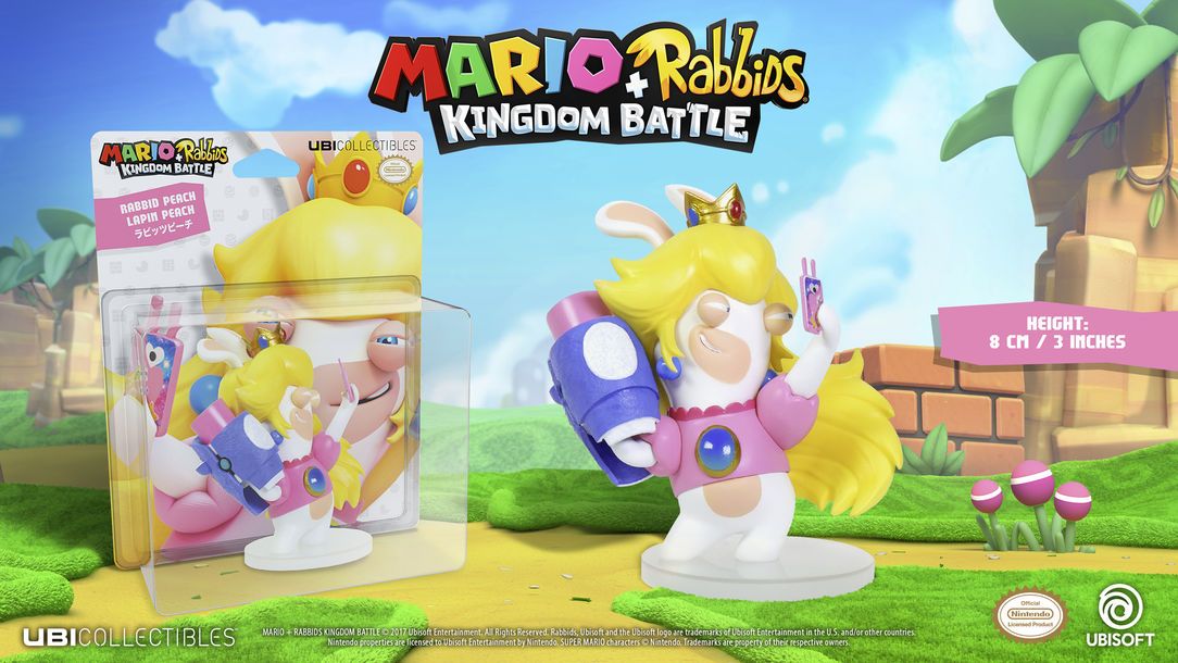 Rabbid Peach se muestra en acción en Mario + Rabbids Kingdom Battle