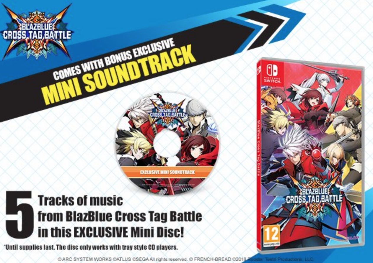 BlazBlue: Cross Tag Battle incluirá un mini CD con sus primeras copias físicas en Occidente