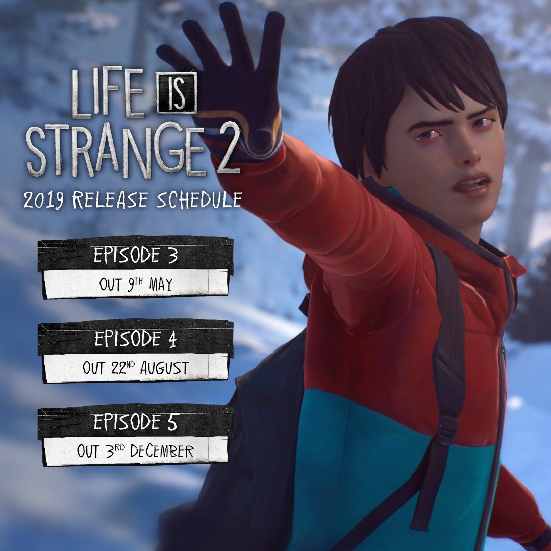 Life is Strange 2 lanzará sus episodios 3, 4 y 5 el 9 de mayo, 22 de agosto y 3 de diciembre, respectivamente