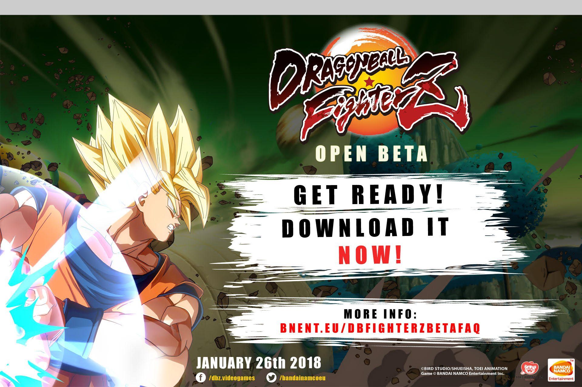 Da inicio la precarga para la beta abierta de Dragon Ball FighterZ