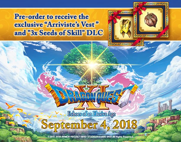 Dragon Quest XI anuncia los primeros extras para sus reservas en América