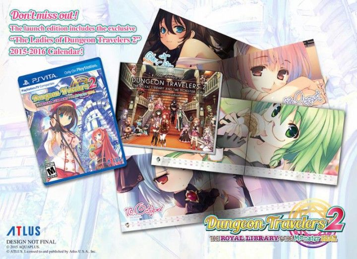 Las primeras copias de Dungeon Travelers 2 traerán un calendario