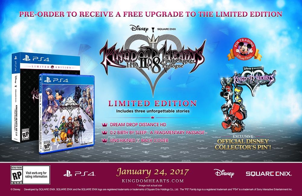 Kingdom Hearts HD 2.8: Final Chapter Prologue tendrá una edición limitada