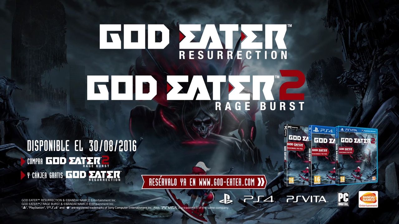 God Eater 2: Rage Burst se lanzará el 30 de agosto en Occidente