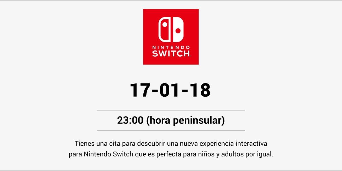 Nintendo anunciará hoy una “nueva experiencia interactiva” para Nintendo Switch