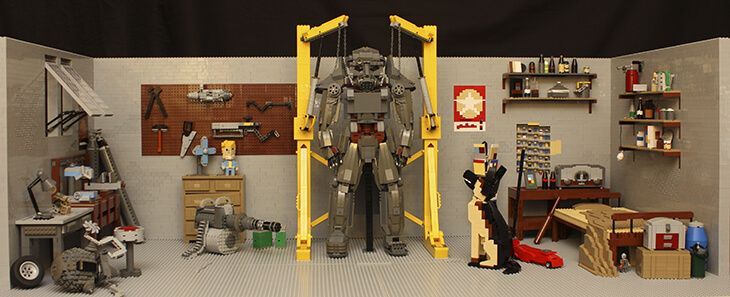 Fallout 4 recreado a puro LEGO