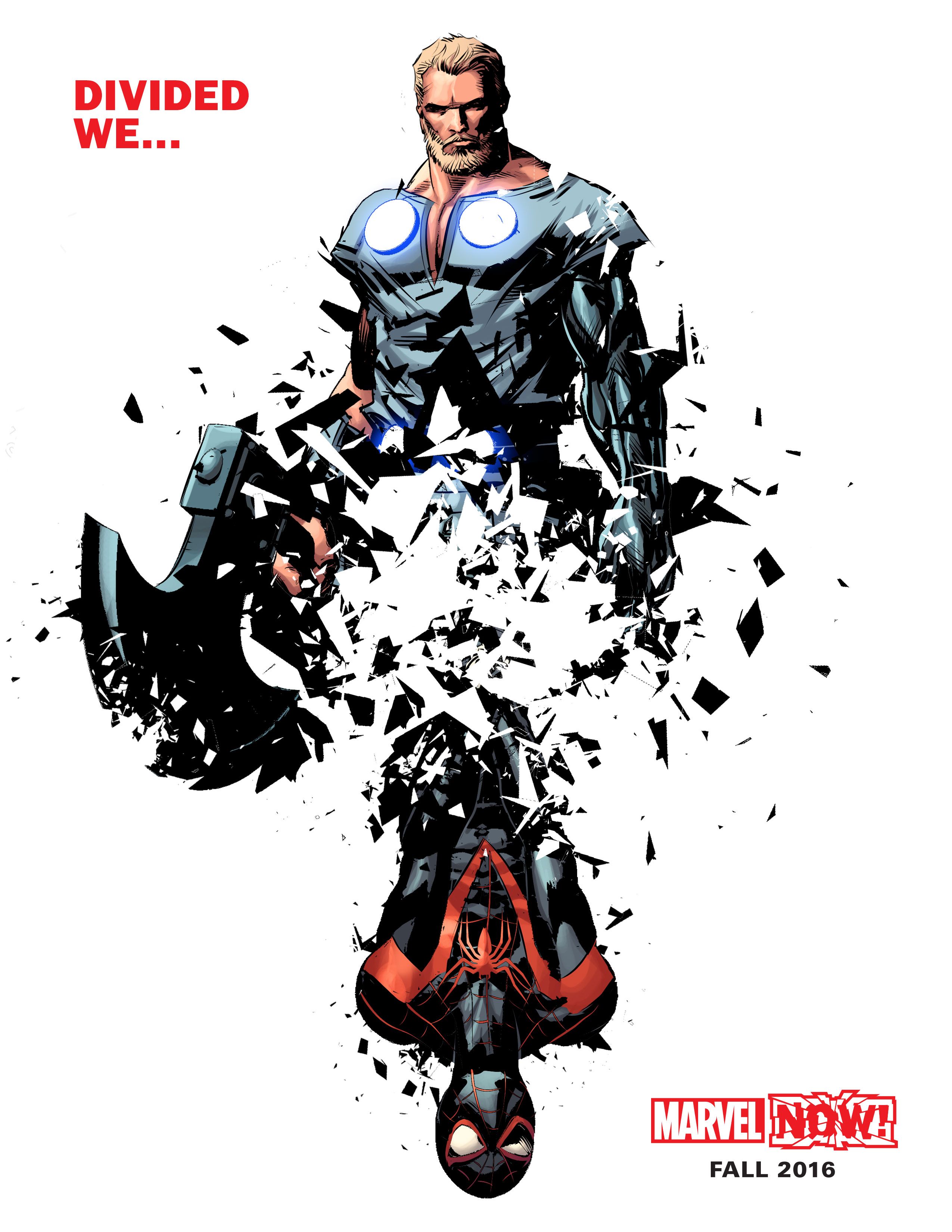 Thor Odinson y Spider-Man (Miles Morales) divididos en el último teaser de Marvel NOW!