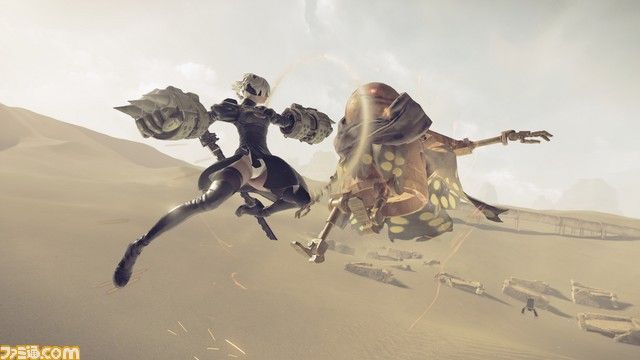 NieR: Automata nos comparte más detalles e imágenes de su sistema de combate