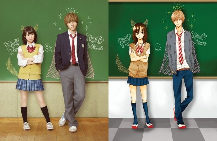Dos anuncios para la película live action de Ookami Shojo to Kuro Ouji