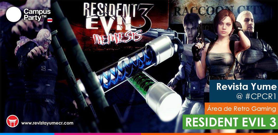 Ven y juega con nosotros a Resident Evil 3 durante el Campus Party Costa Rica