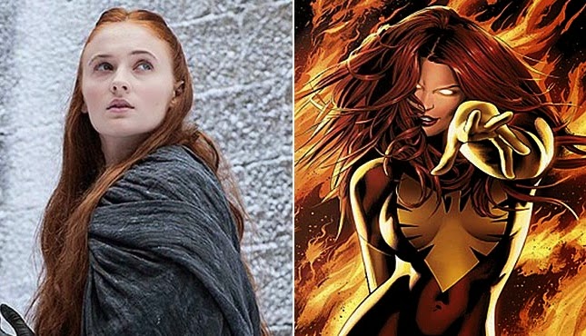 Sophie Turner compara a Sansa Stark y a Jean Grey
