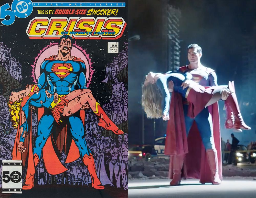 Nuevo póster de Supergirl con una clara referencia a la famosa portada de Crisis on Infinite Earths de DC Comics