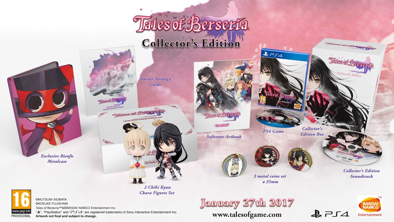 Así luce la edición de colección de Tales of Berseria para Europa