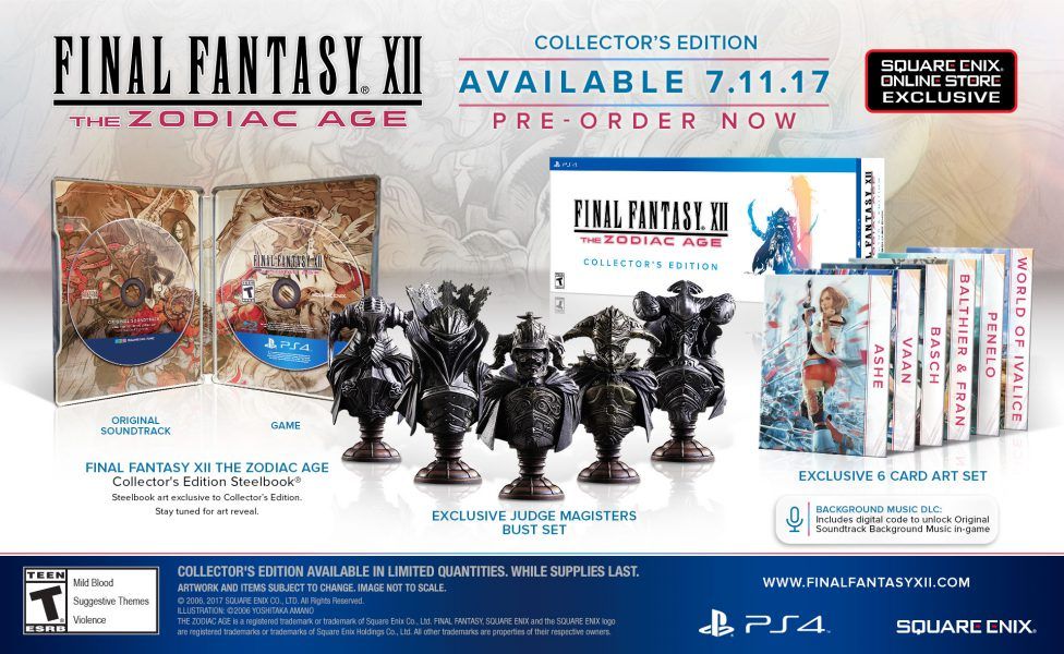 Final Fantasy XII: The Zodiac Age nos presenta sus varias ediciones