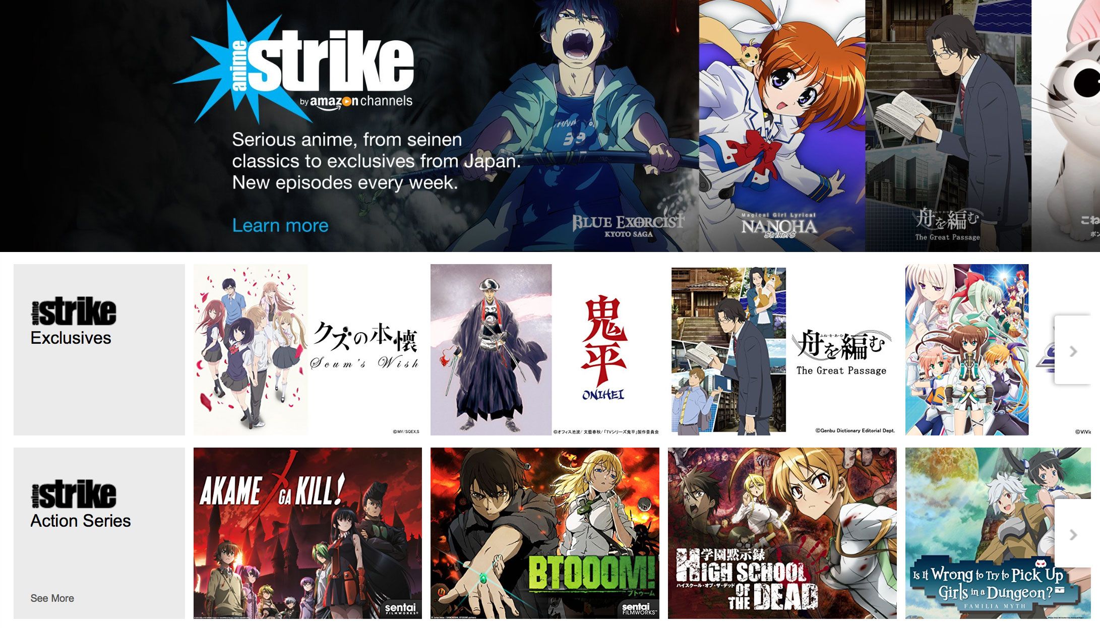 Amazon lanza su propio servicio de streaming de anime