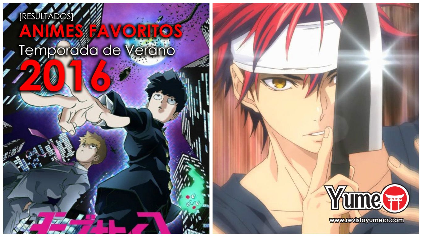 RESULTADOS: Animes favoritos de la Temporada de Verano 2016