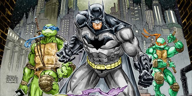 Un cross-over algo interesante: Batman y Las Tortugas Ninja