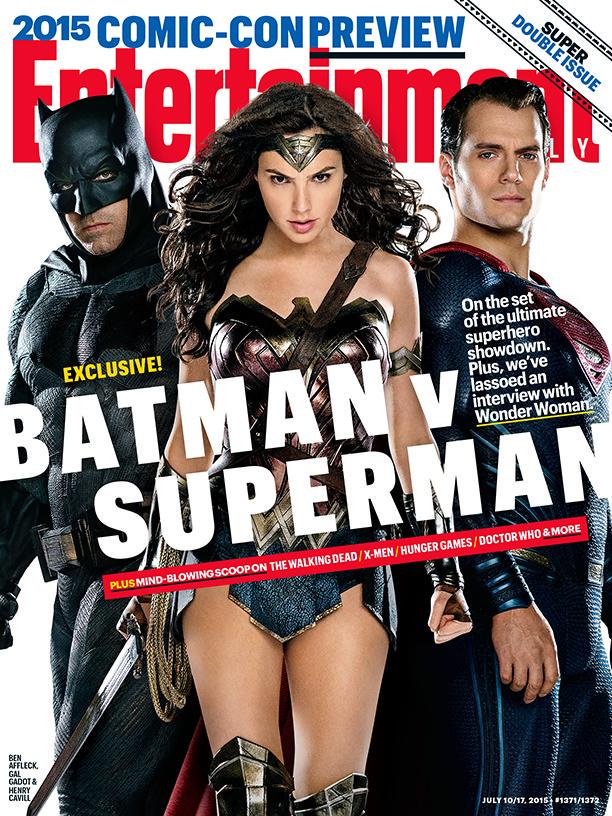Batman, Superman y Wonder Woman en portada de Entertainment Weekly