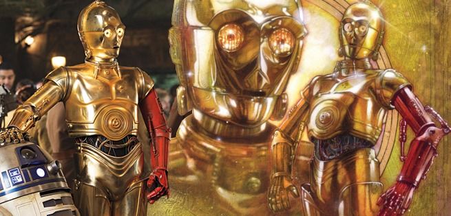 ¿Saben cómo obtuvo C-3PO su brazo rojo en Star Wars?