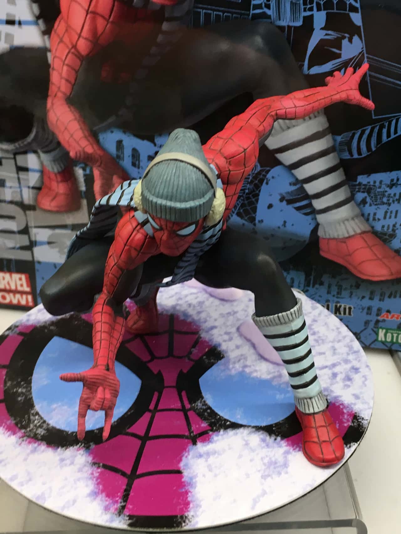 Se muestra una increíble estatua de Spider-Man desde la NYCC 2017