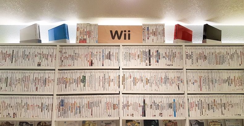 Mira la gran colección de más de 1200 juegos de Wii