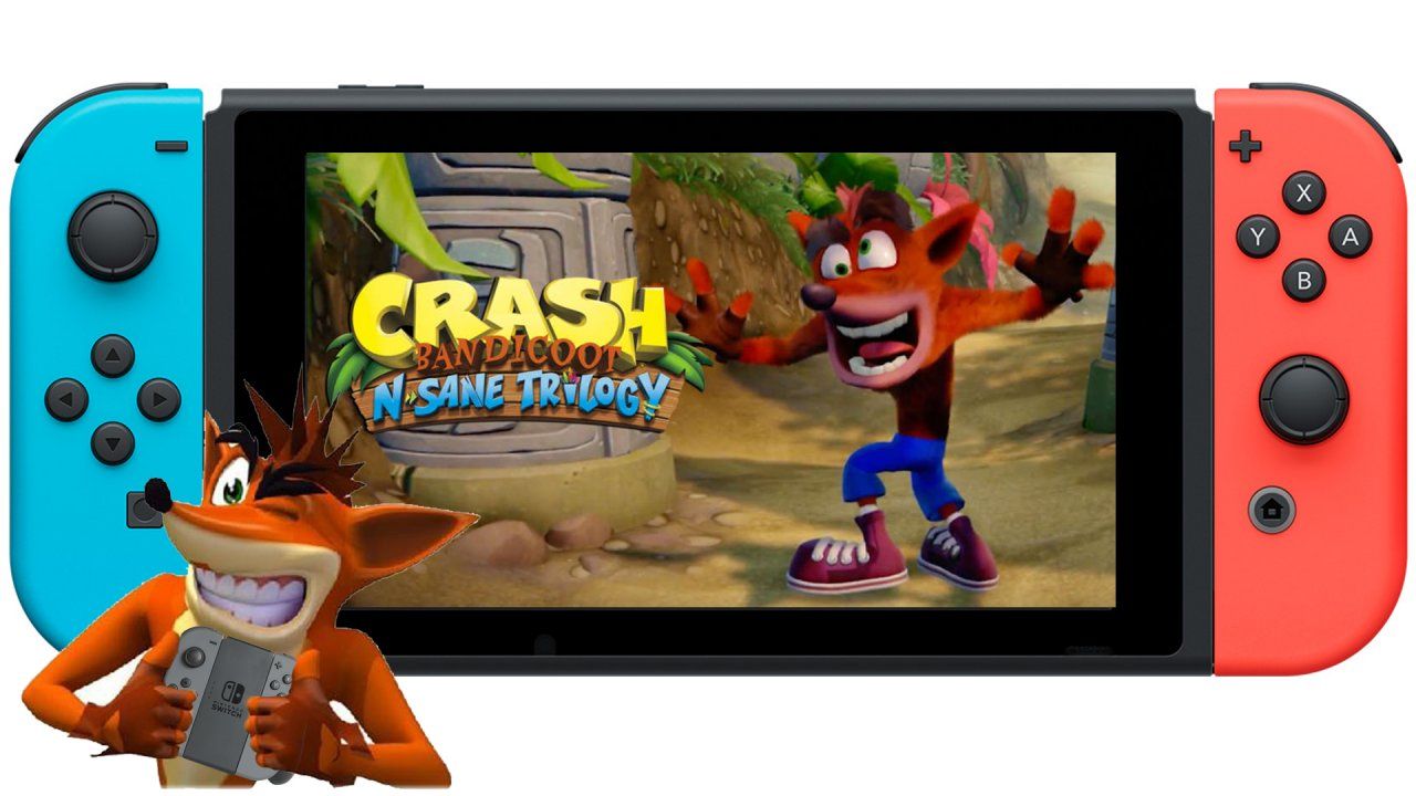 Crash Bandicoot N. Sane Trilogy incluirá los tres juegos en un cartucho para Nintendo Switch