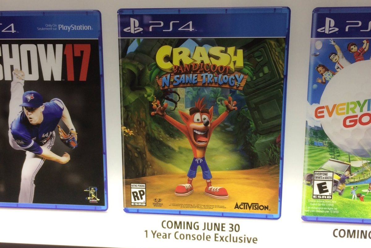 Se filtra que Crash Bandicoot será exclusivo de PlayStation 4, SÓLO POR UN AÑO